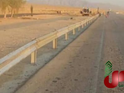 اجرای ۵۰۰ متر گاردریل در محور خاوران به سروستان